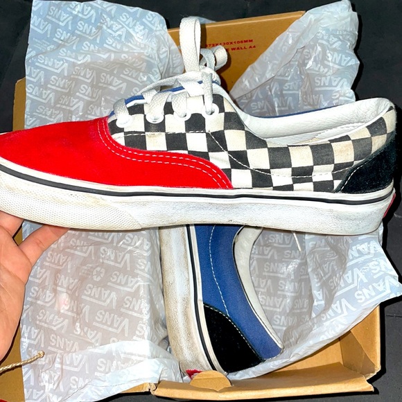 VANS navy/red/checkers - Picture 2 of 3